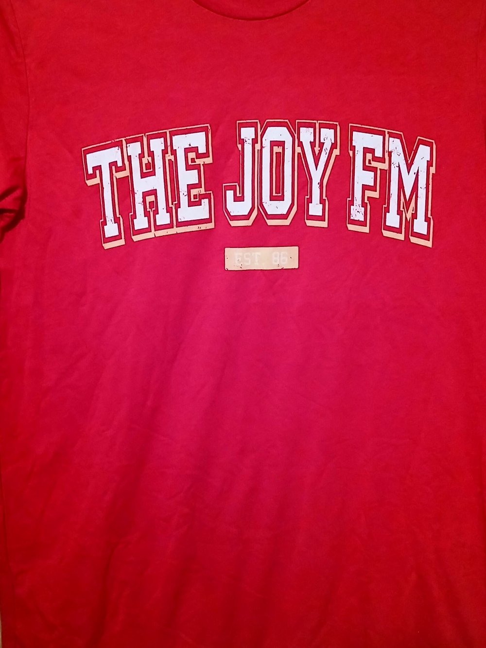 Bella Canvas Adult Unisex Red Graphic Tee - THE JOY FM-Y2K Retro